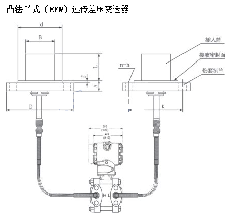 凸法蘭式(EFW)遠傳智能差壓變送器